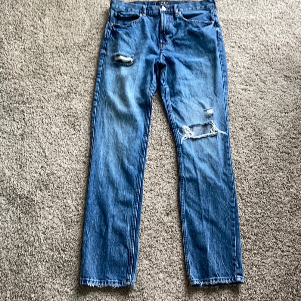 PacSun Slim Straight Ripped Blue Jean Size 31x32